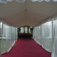 Marquee from parking lot to Main Tent