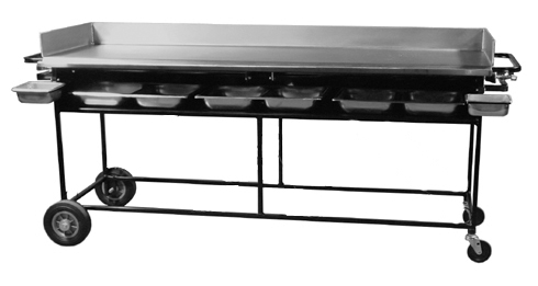 Flat top griddle outlet propane